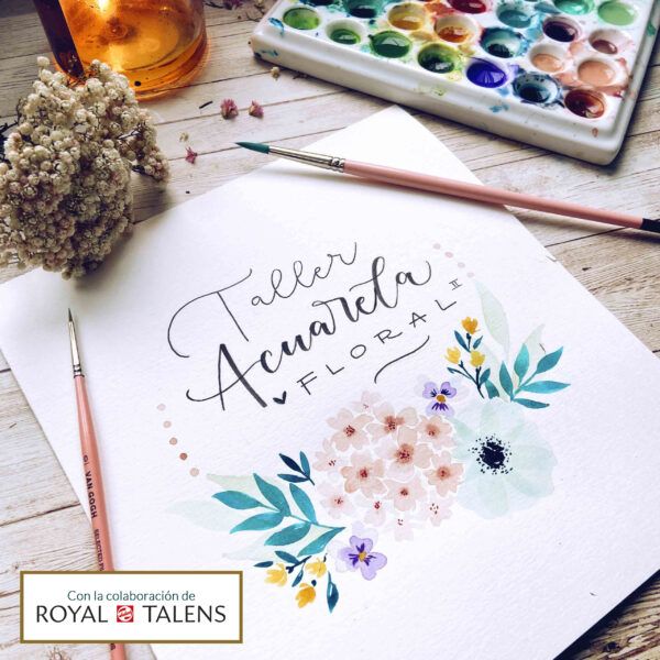 Taller Acuarela Floral (Hortensias, anémonas y pensamientos)